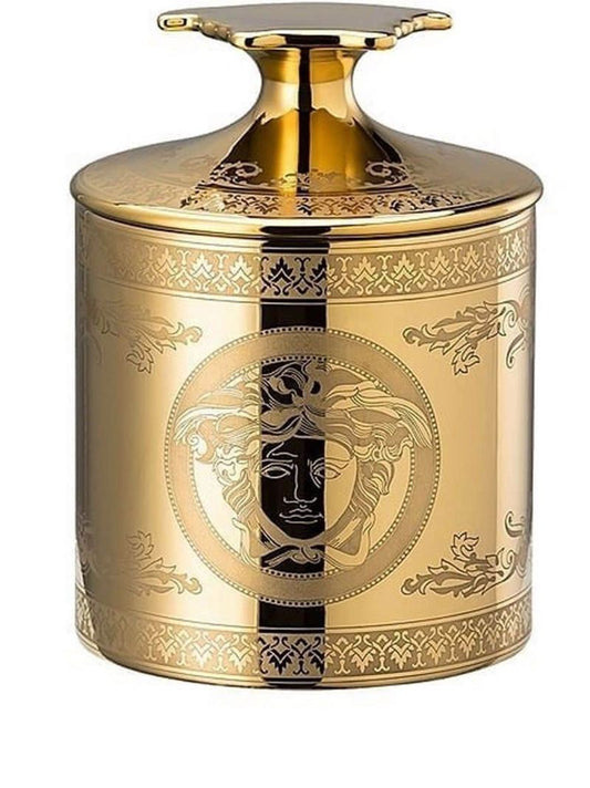 Gold-tone Medusa Candle