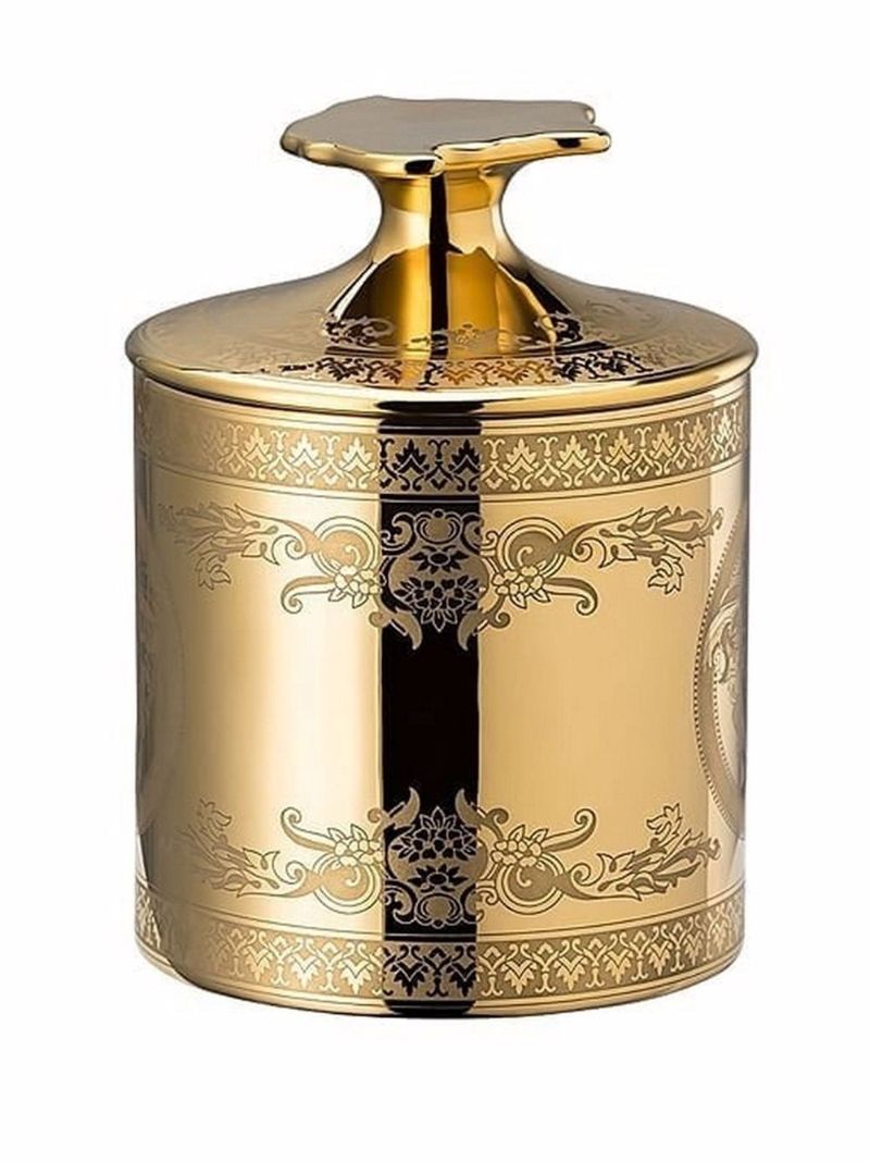 Gold-tone Medusa Candle