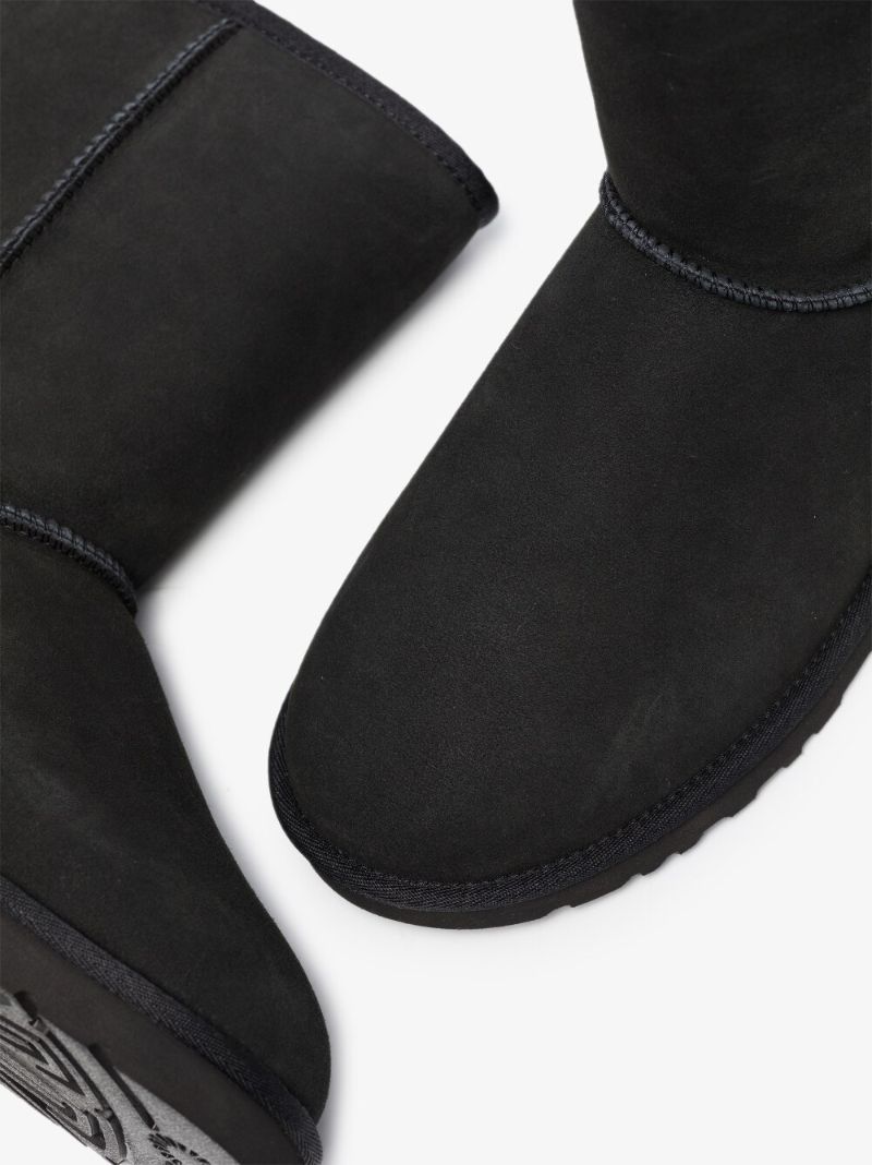 Black Classic Suede Boots