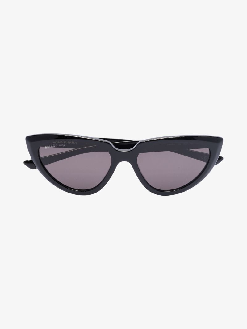 Black Elongated Cat Eye Sunglasses