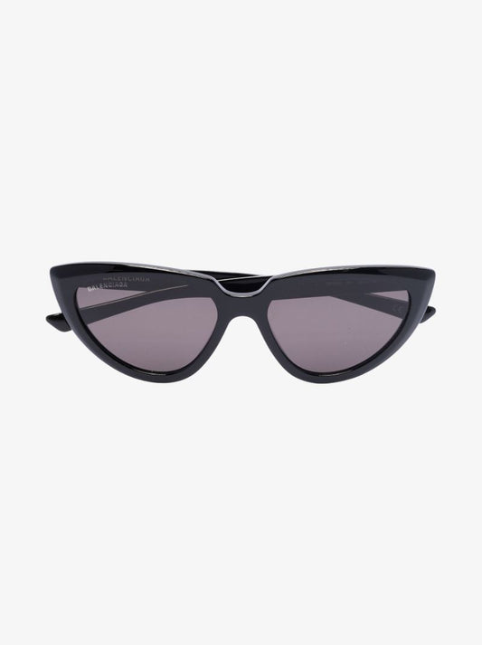 Black Elongated Cat Eye Sunglasses