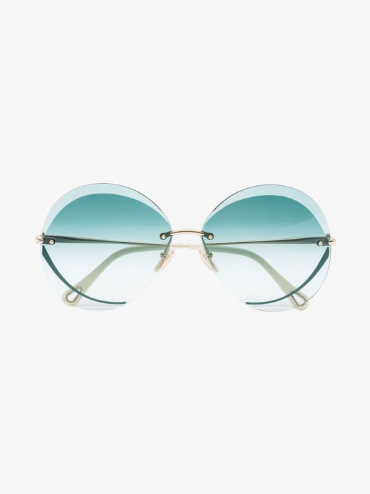 Gold Tone Tayla Round Sunglasses