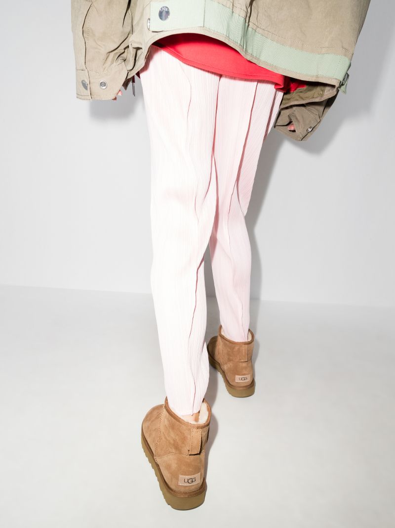Brown Classic Mini Ii Shearling Ankle Boots