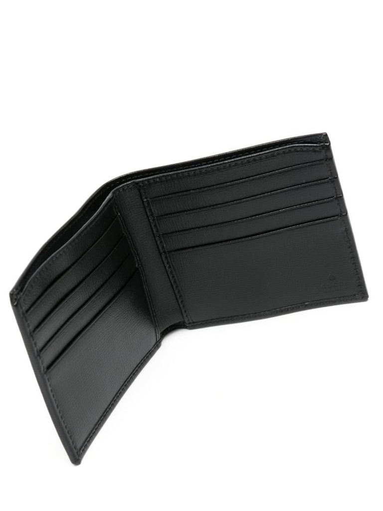 Black Gg-canvas Bi-fold Wallet