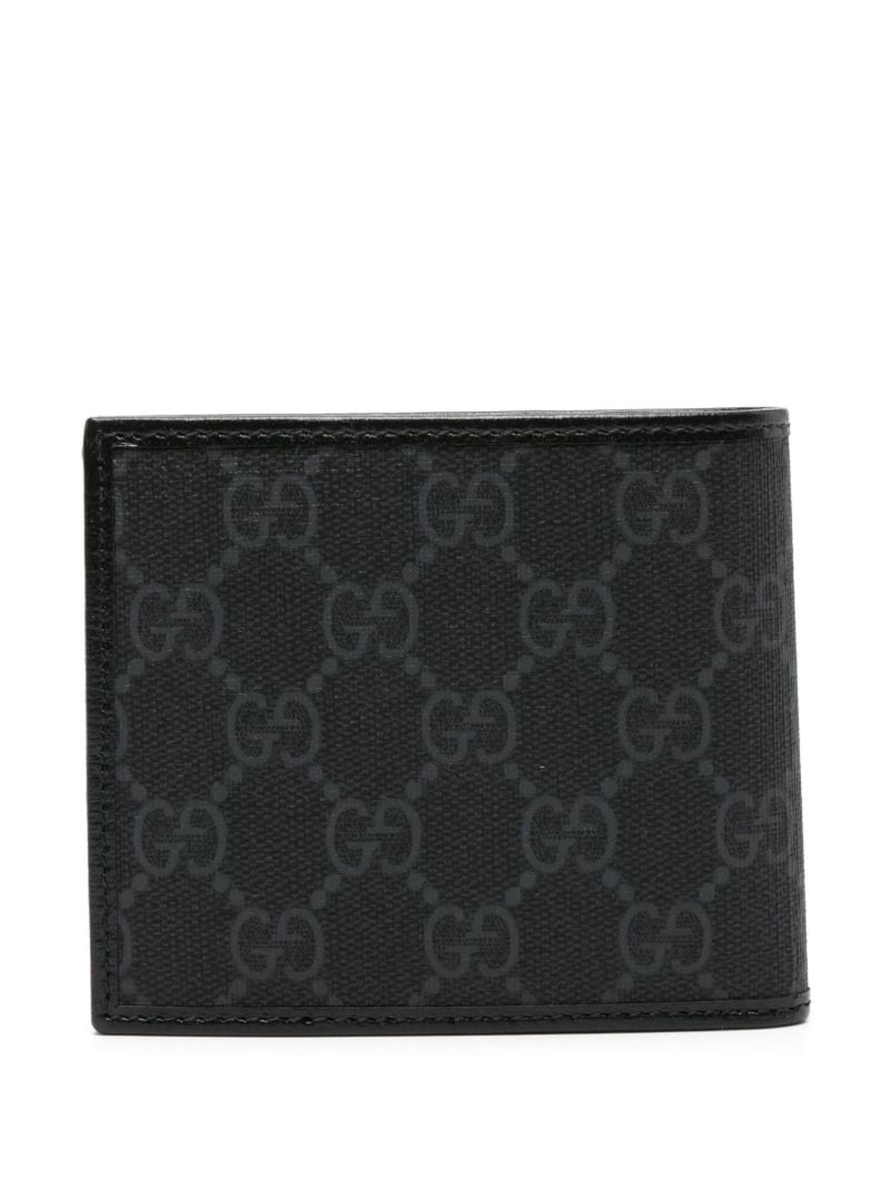 Black Gg-canvas Bi-fold Wallet