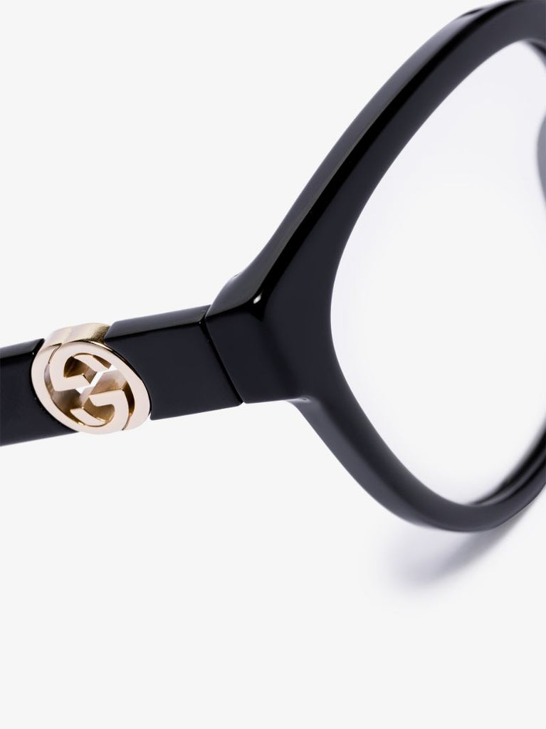 Black Gg Chain Optical Glasses