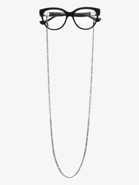 Black Gg Chain Optical Glasses