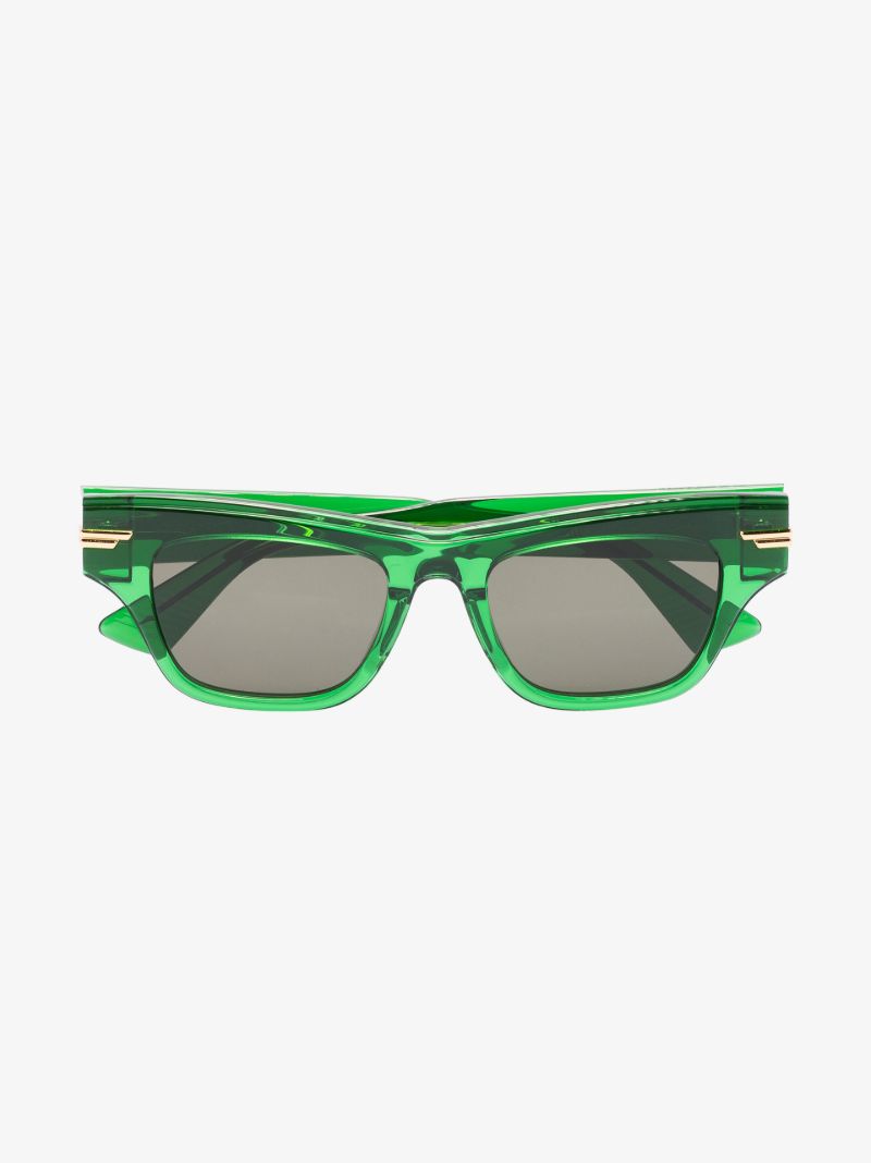 Green Mitre Square Sunglasses
