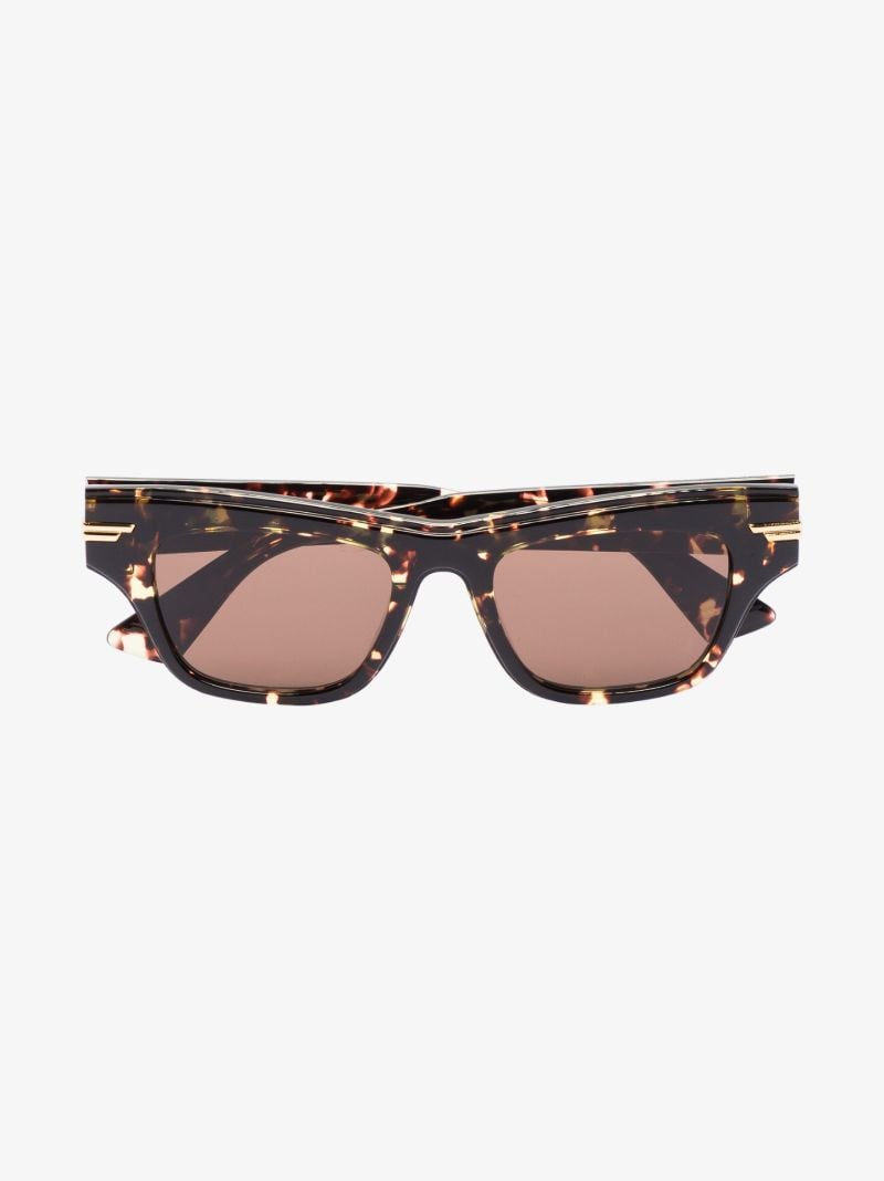 Brown Mitre Square Sunglasses