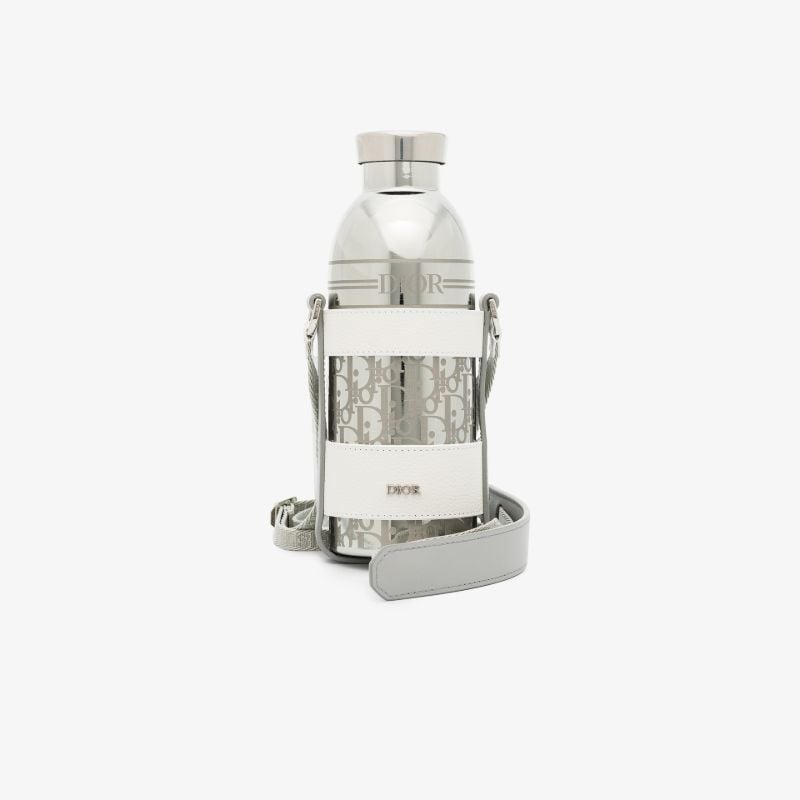 Metallic Oblique Strapped Water Bottle