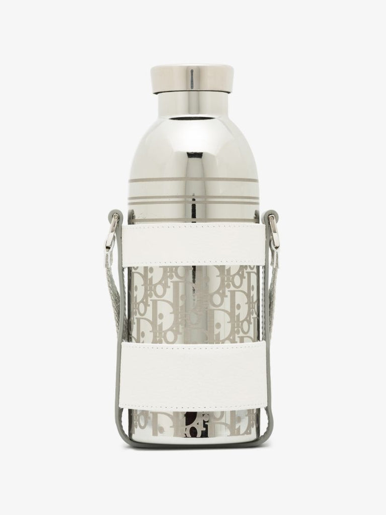 Metallic Oblique Strapped Water Bottle