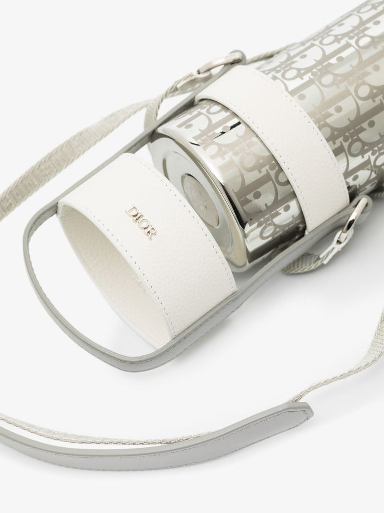 Metallic Oblique Strapped Water Bottle