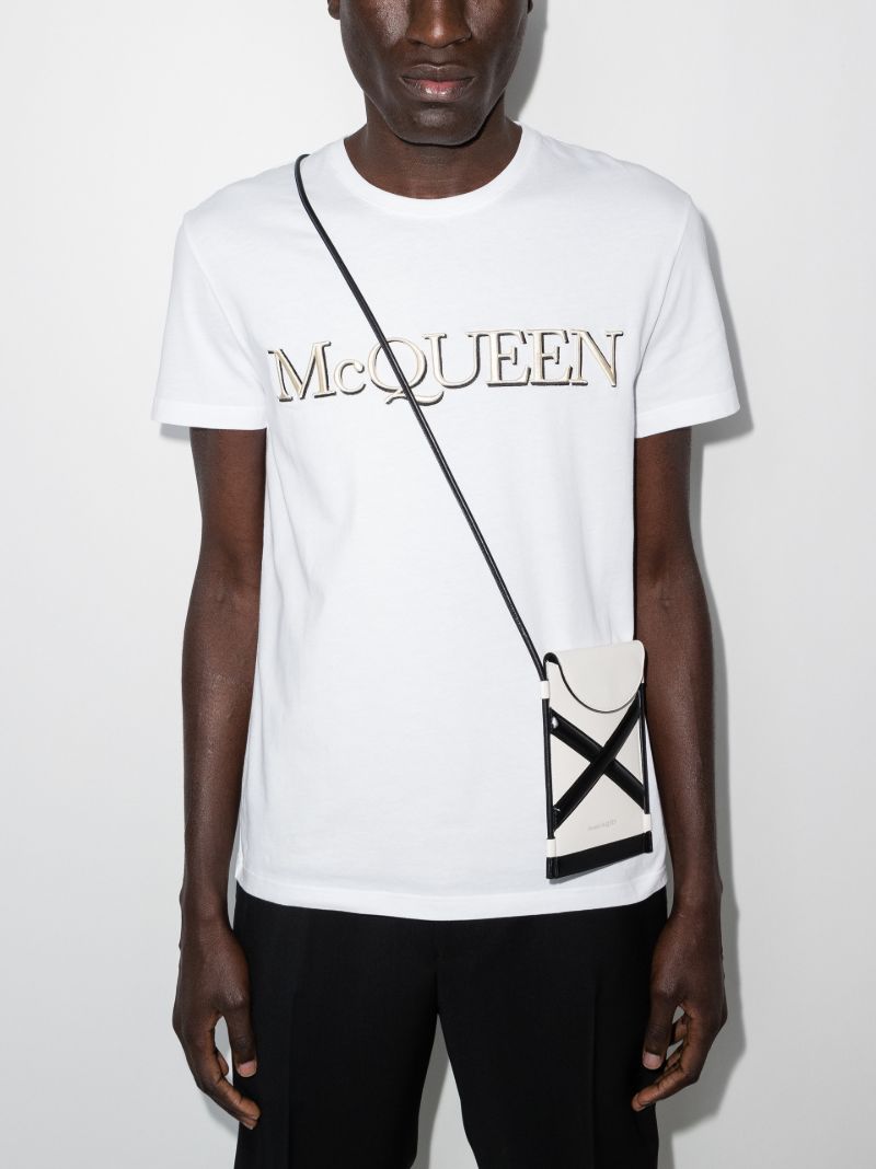 White Logo Cotton T-shirt
