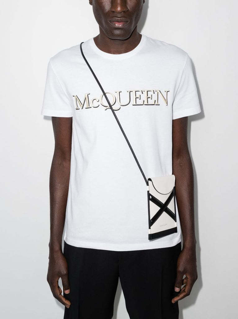 White Logo Cotton T-shirt