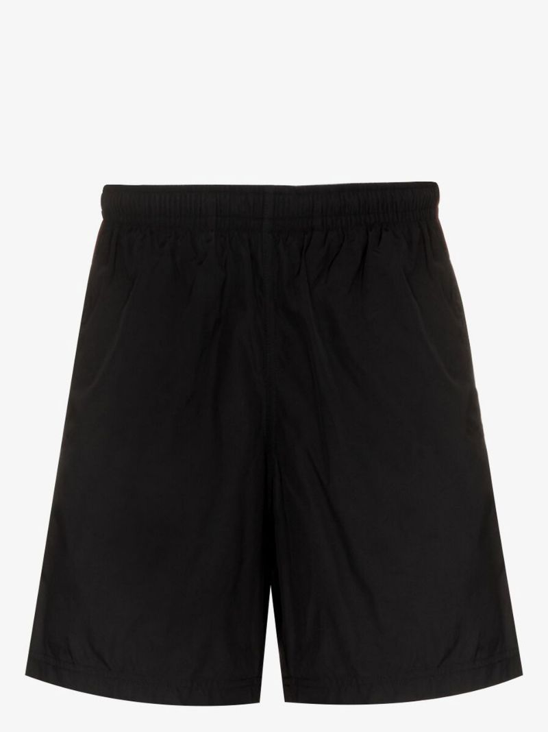 Black Logo Tape Swim Shorts