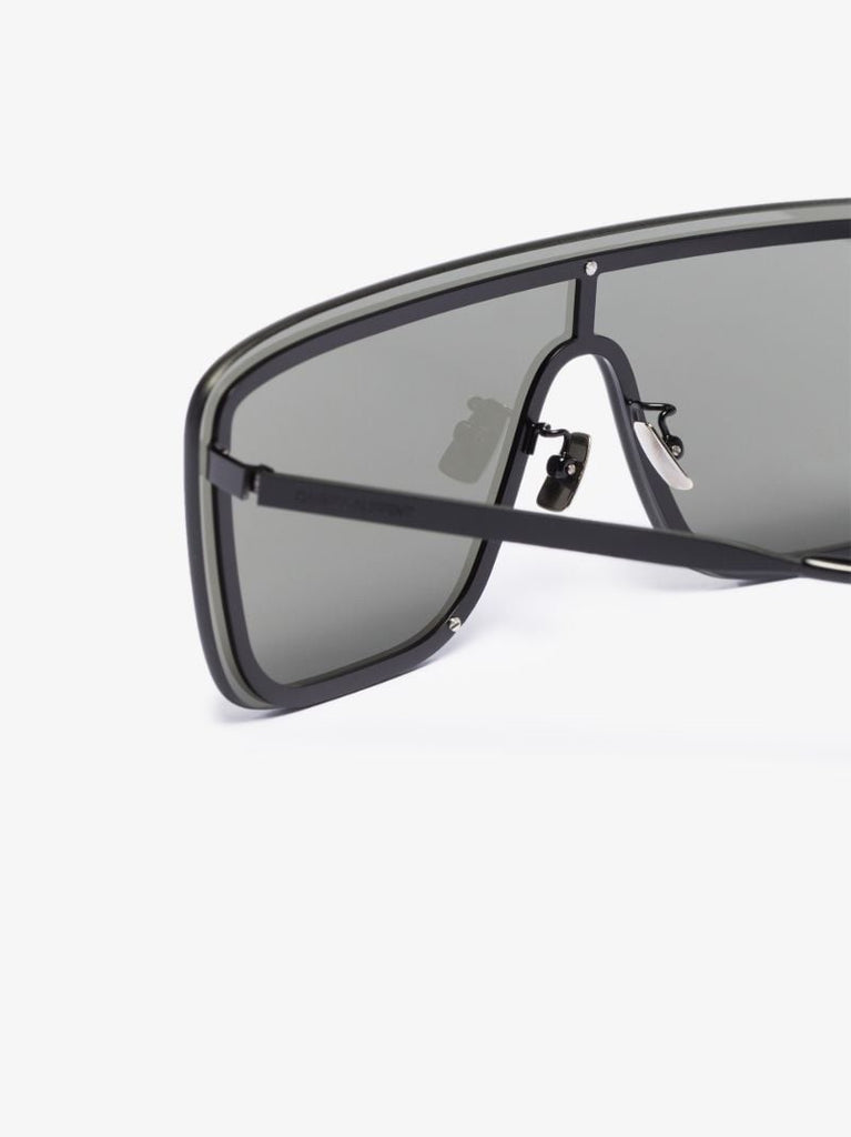 Black Oversized Shield Sunglasses