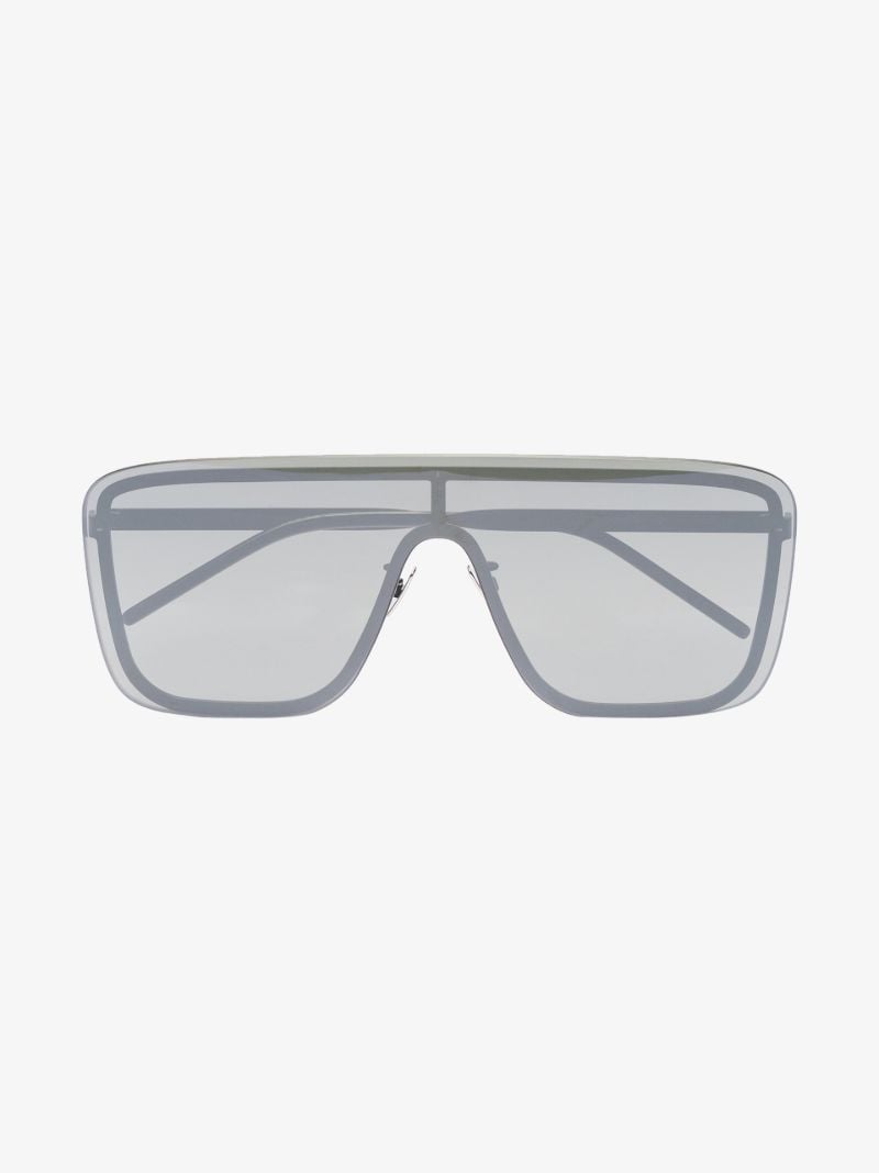 Black Oversized Shield Sunglasses