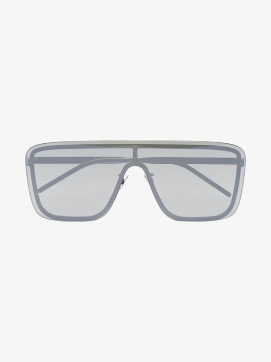 Black Oversized Shield Sunglasses