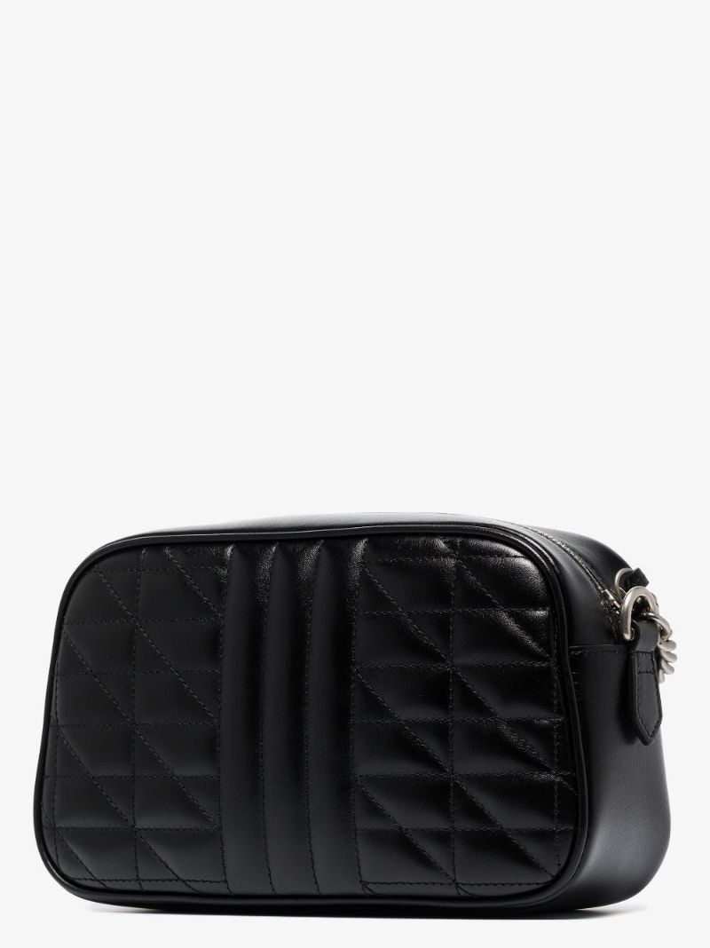 Black Gg Marmont Small Leather Shoulder Bag