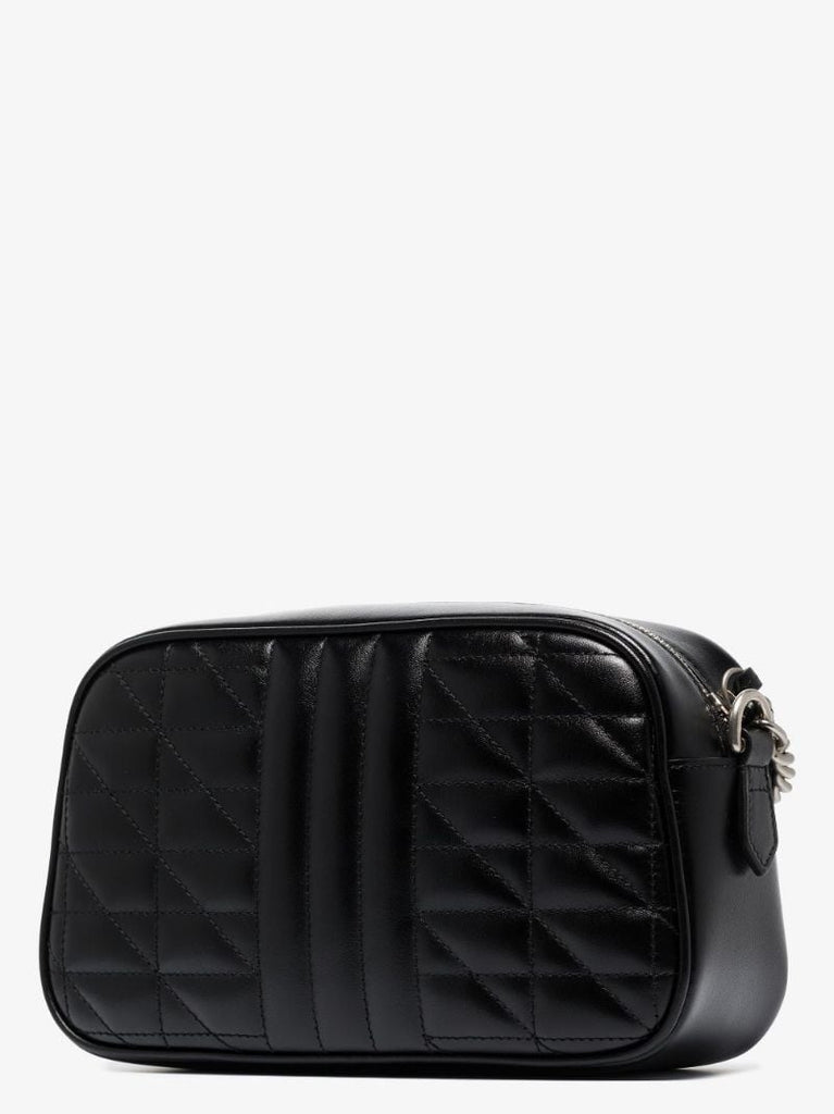 Black Gg Marmont Small Leather Shoulder Bag