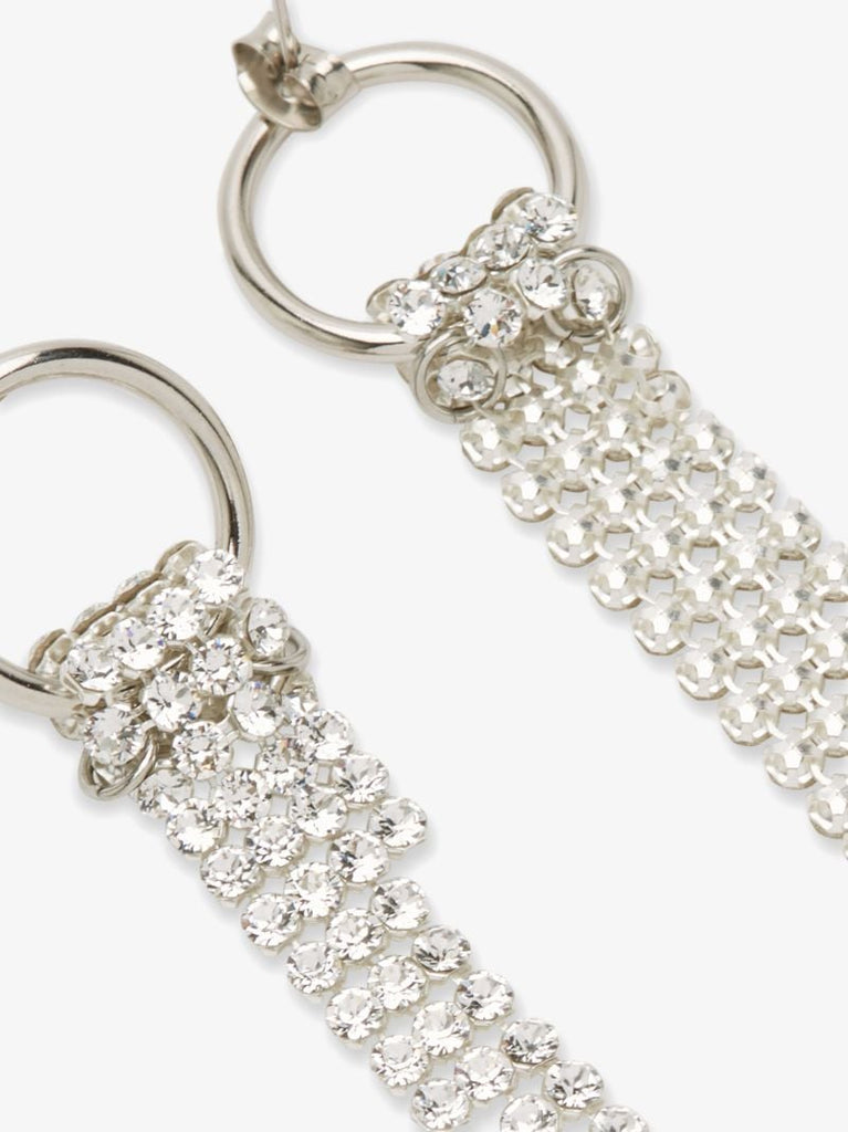 Silver Tone Shanon Crystal Drop Earrings