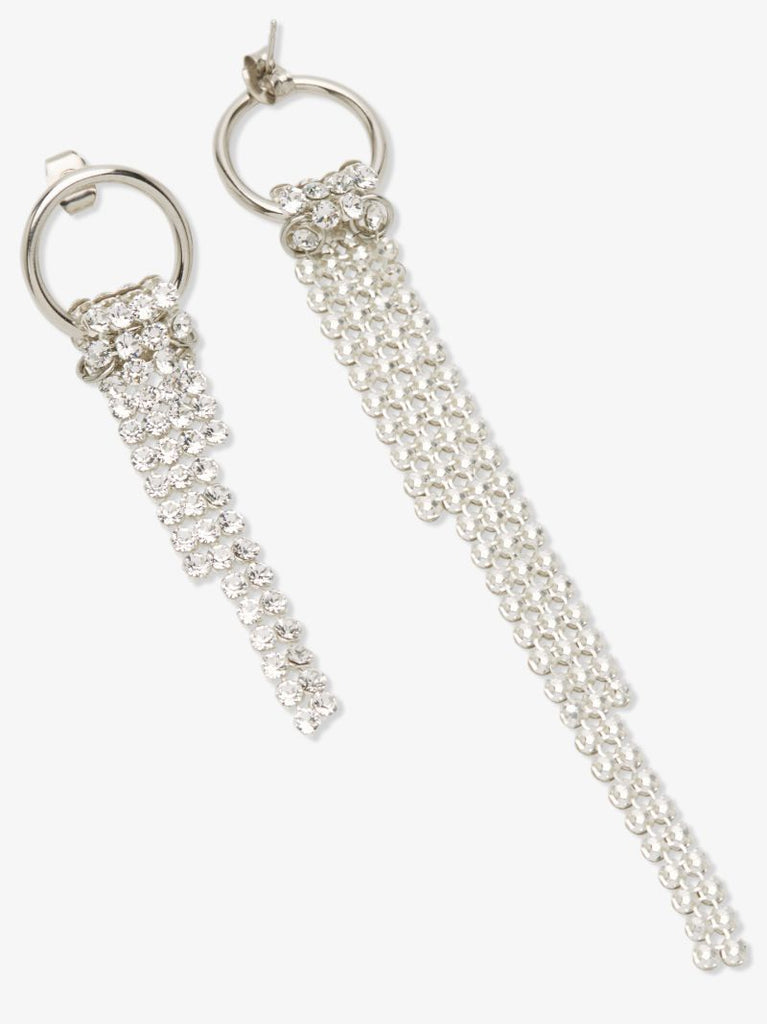 Silver Tone Shanon Crystal Drop Earrings