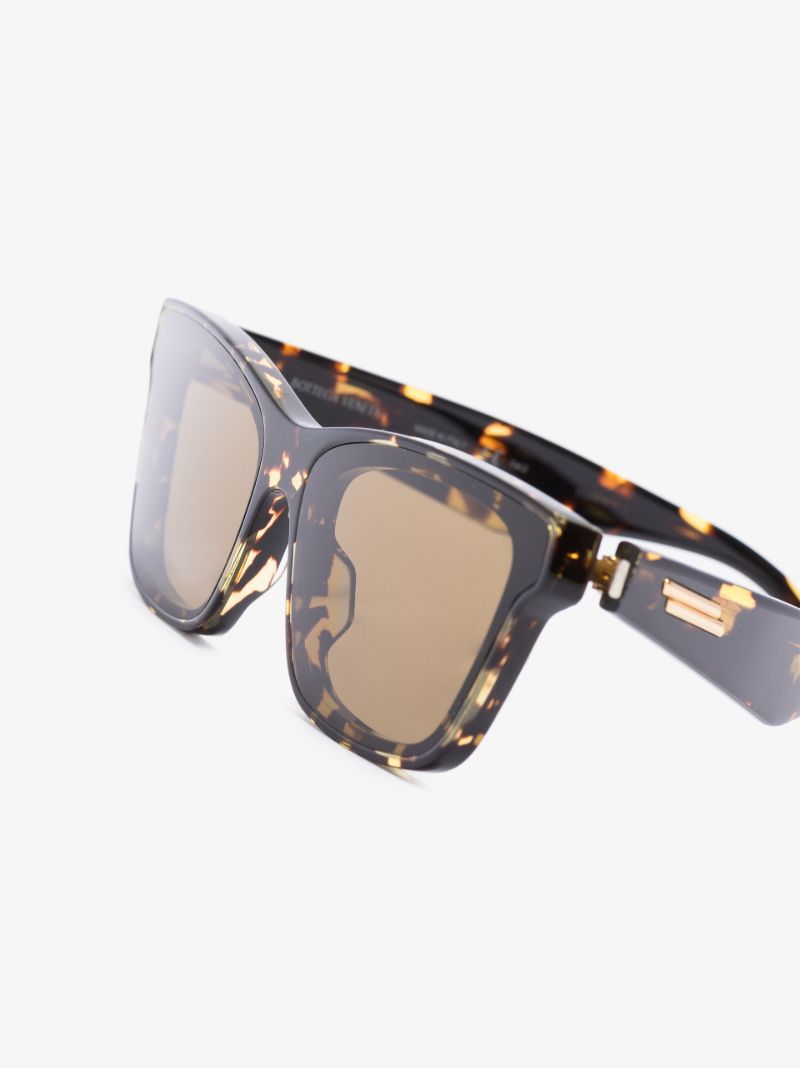 Brown Angle Cat Eye Sunglasses