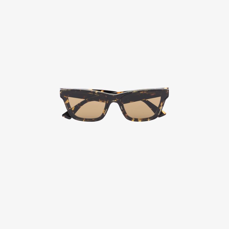 Brown Angle Cat Eye Sunglasses