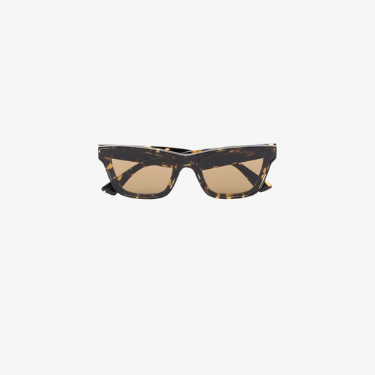 Brown Angle Cat Eye Sunglasses