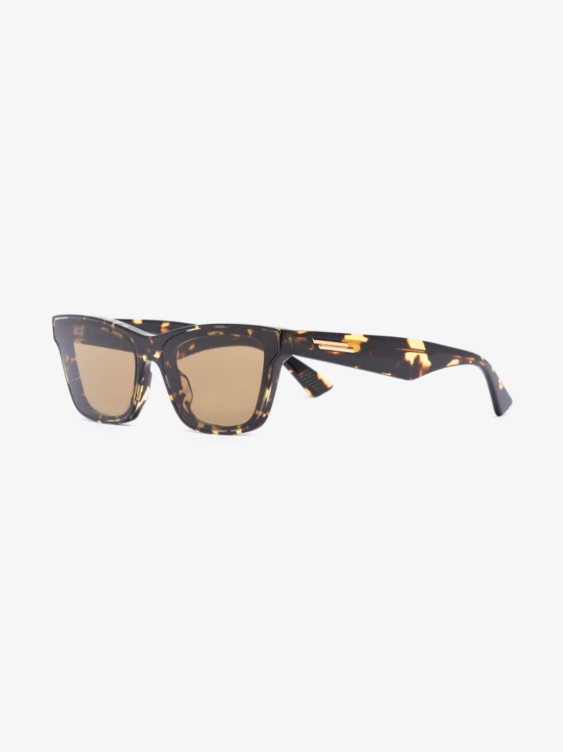 Brown Angle Cat Eye Sunglasses
