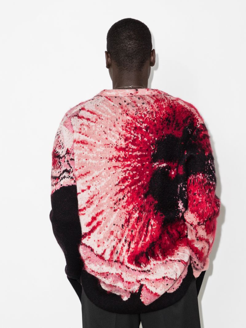 Floral Jacquard Cardigan