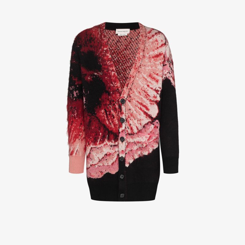 Floral Jacquard Cardigan