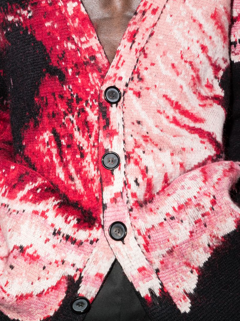 Floral Jacquard Cardigan