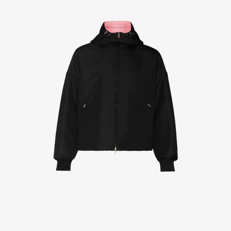 Logo Embroidered Windbreaker Jacket