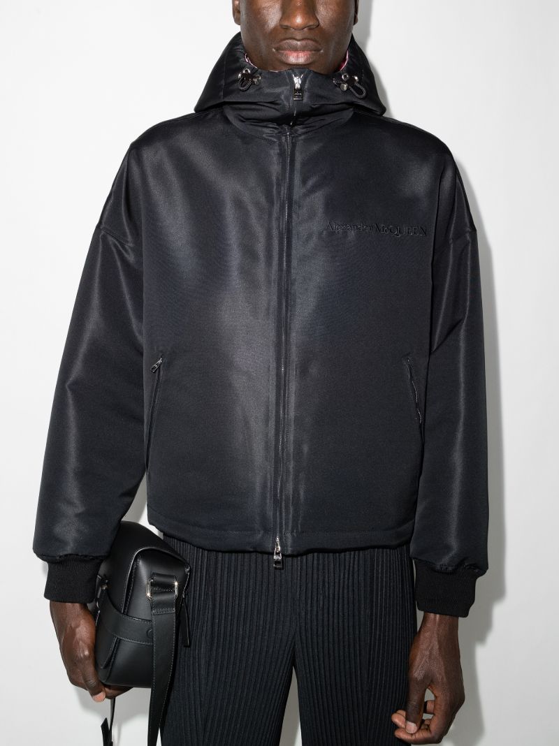 Logo Embroidered Windbreaker Jacket
