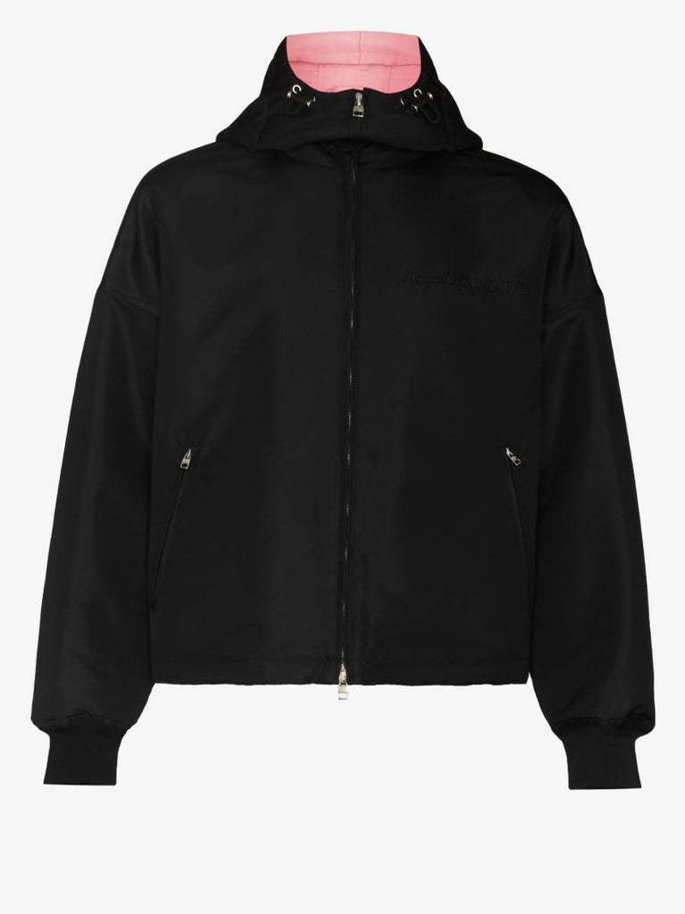 Logo Embroidered Windbreaker Jacket