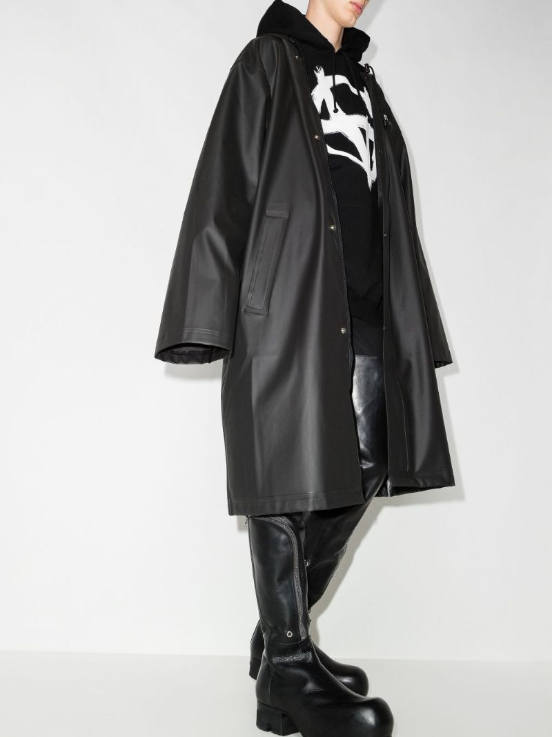 Double Anarchy Logo Print Hoodie