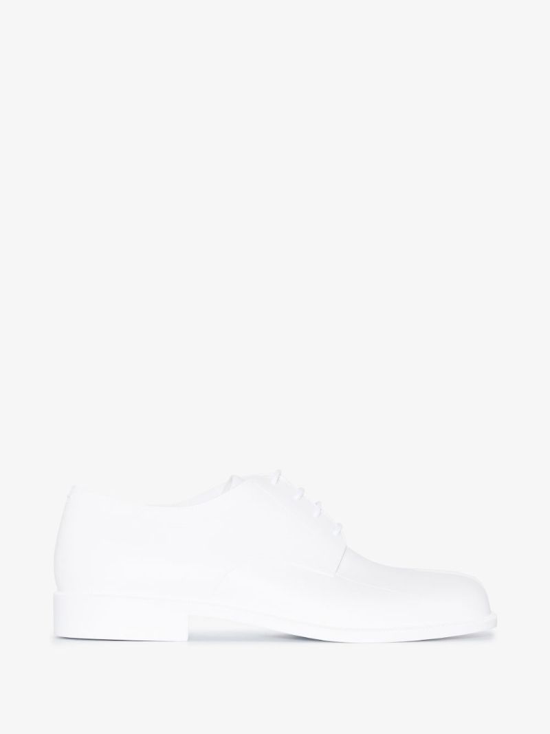 White Tabi Rubber Brogues