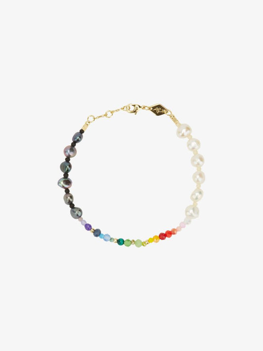 Gold-plated Iris Pearl Beaded Bracelet