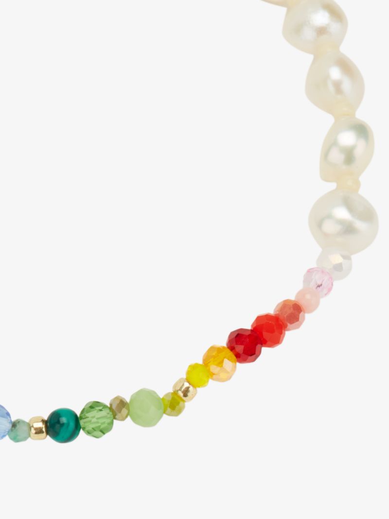 Gold-plated Iris Pearl Beaded Bracelet