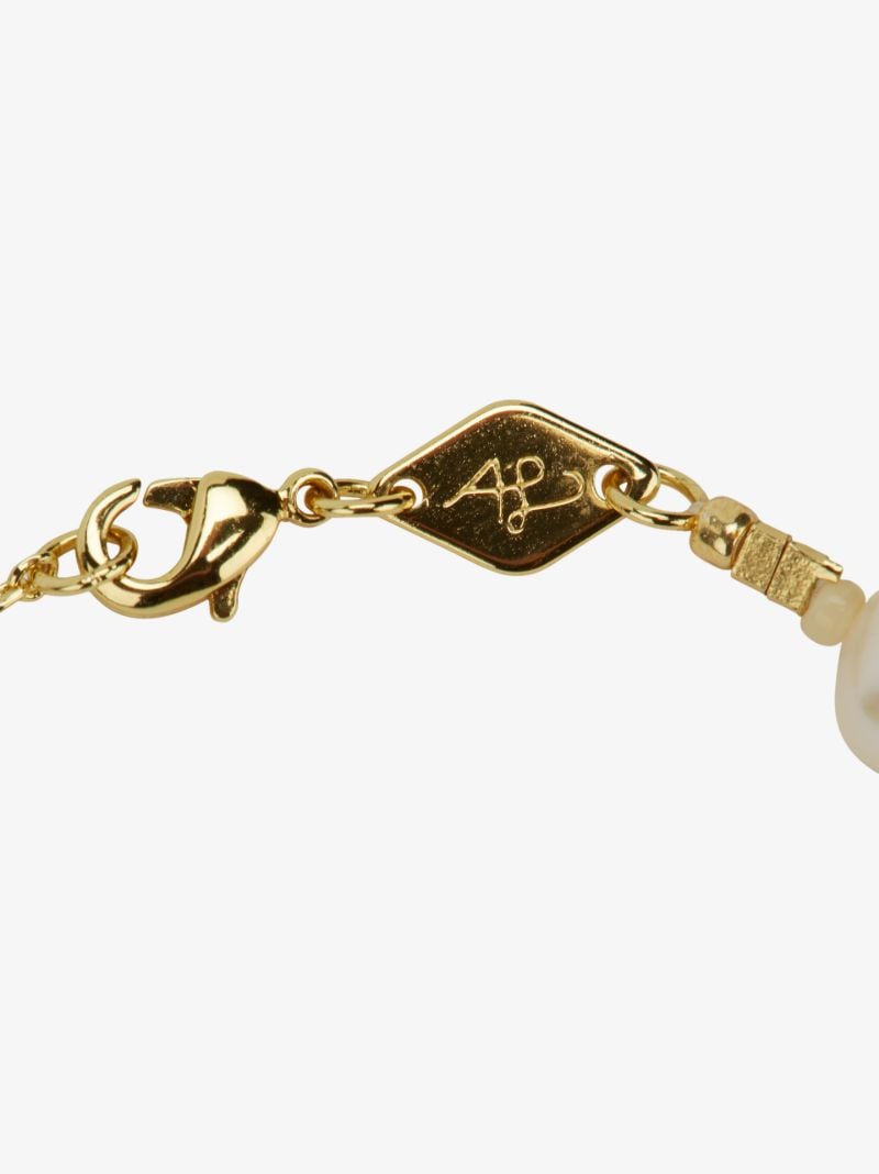 Gold-plated Iris Pearl Beaded Bracelet