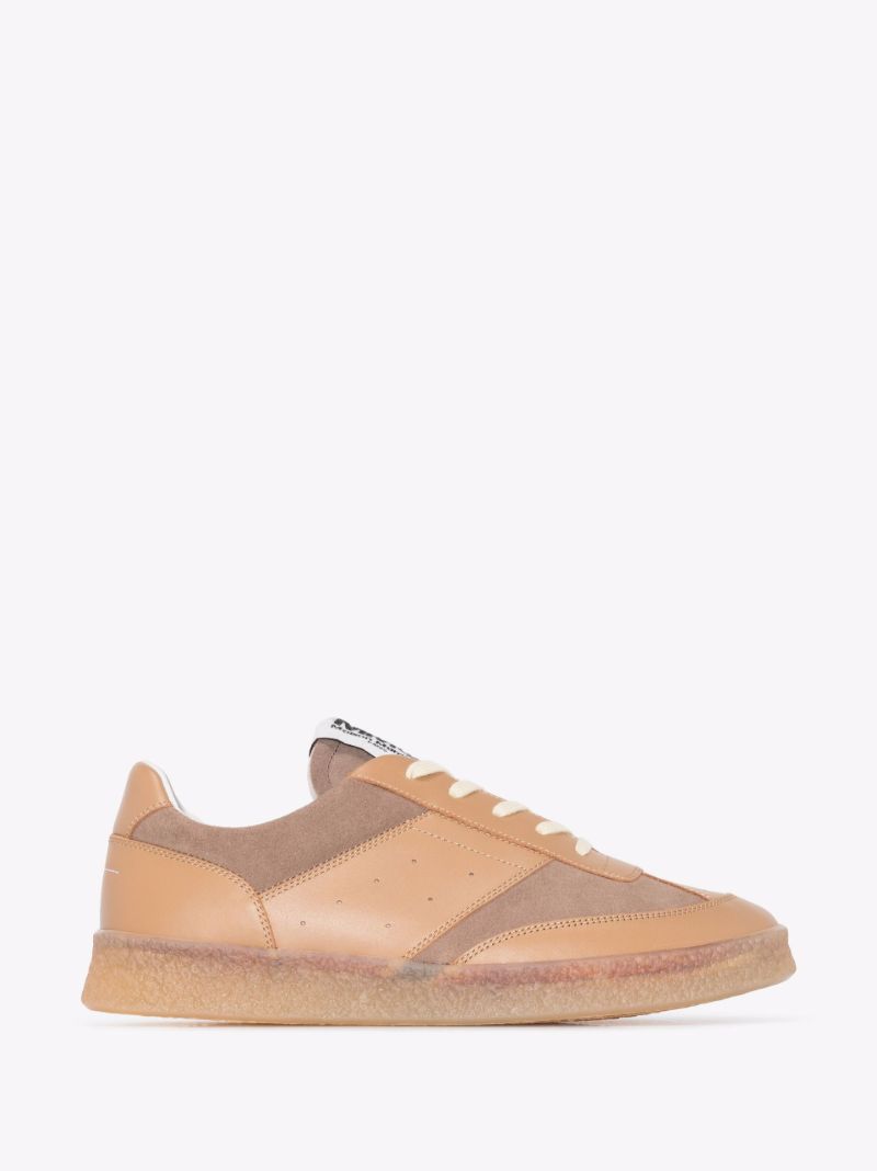 Brown Court Leather Sneakers