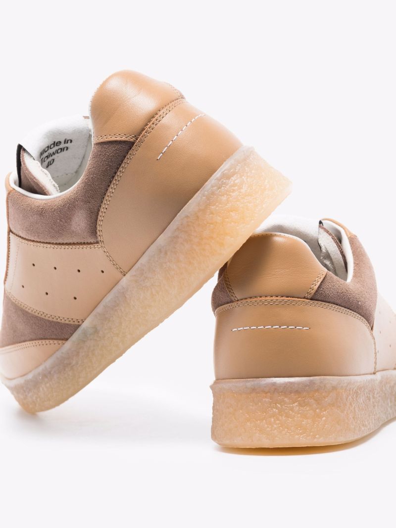 Brown Court Leather Sneakers