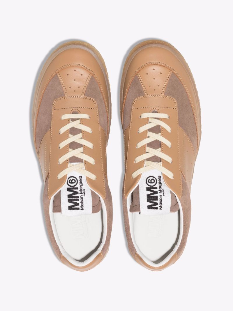Brown Court Leather Sneakers