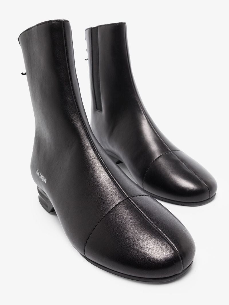 Black 2001 Leather Ankle Boots