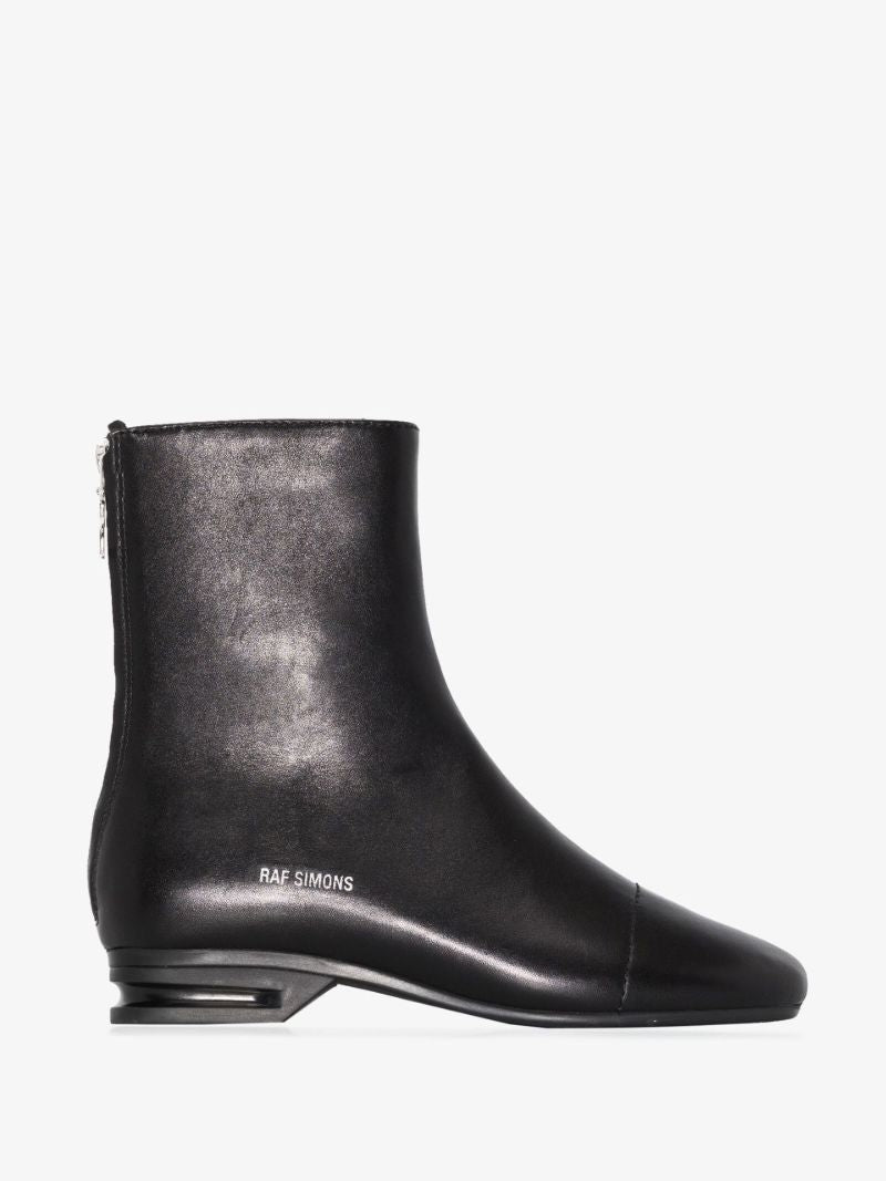 Black 2001 Leather Ankle Boots