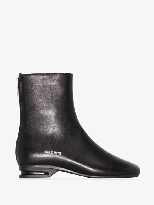 Black 2001 Leather Ankle Boots