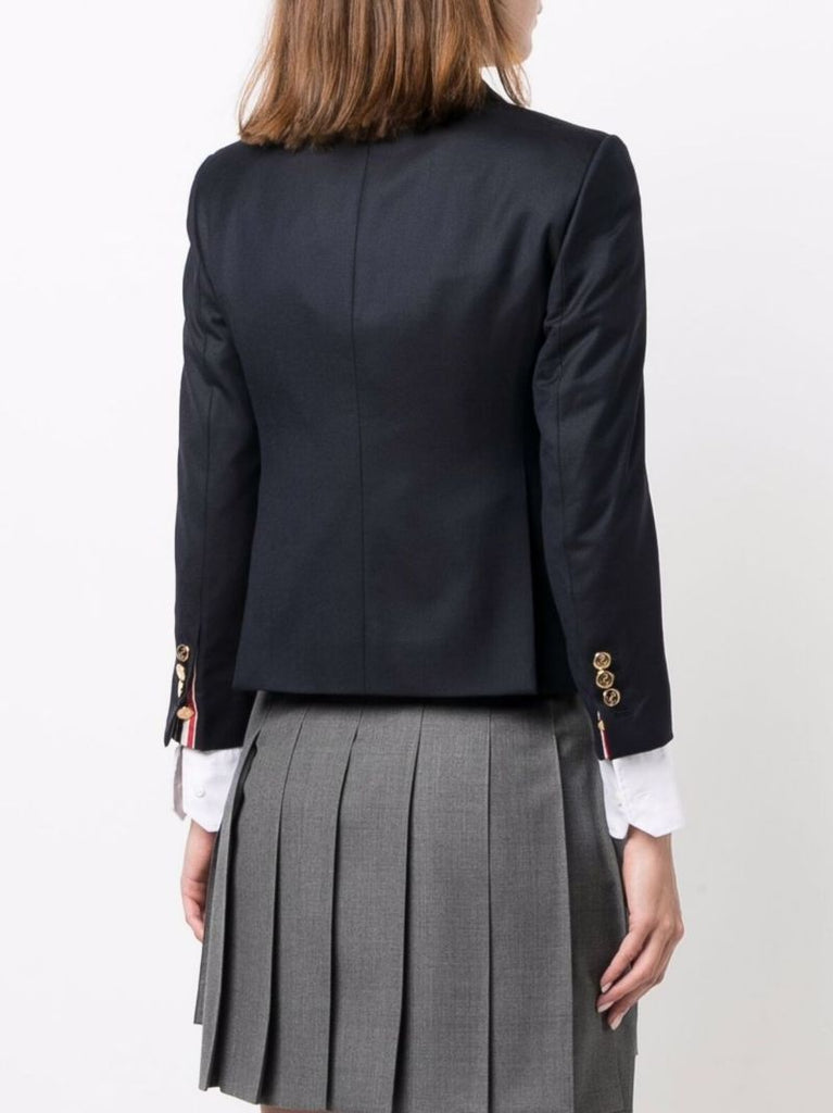 Black Single-breasted Wool Blazer
