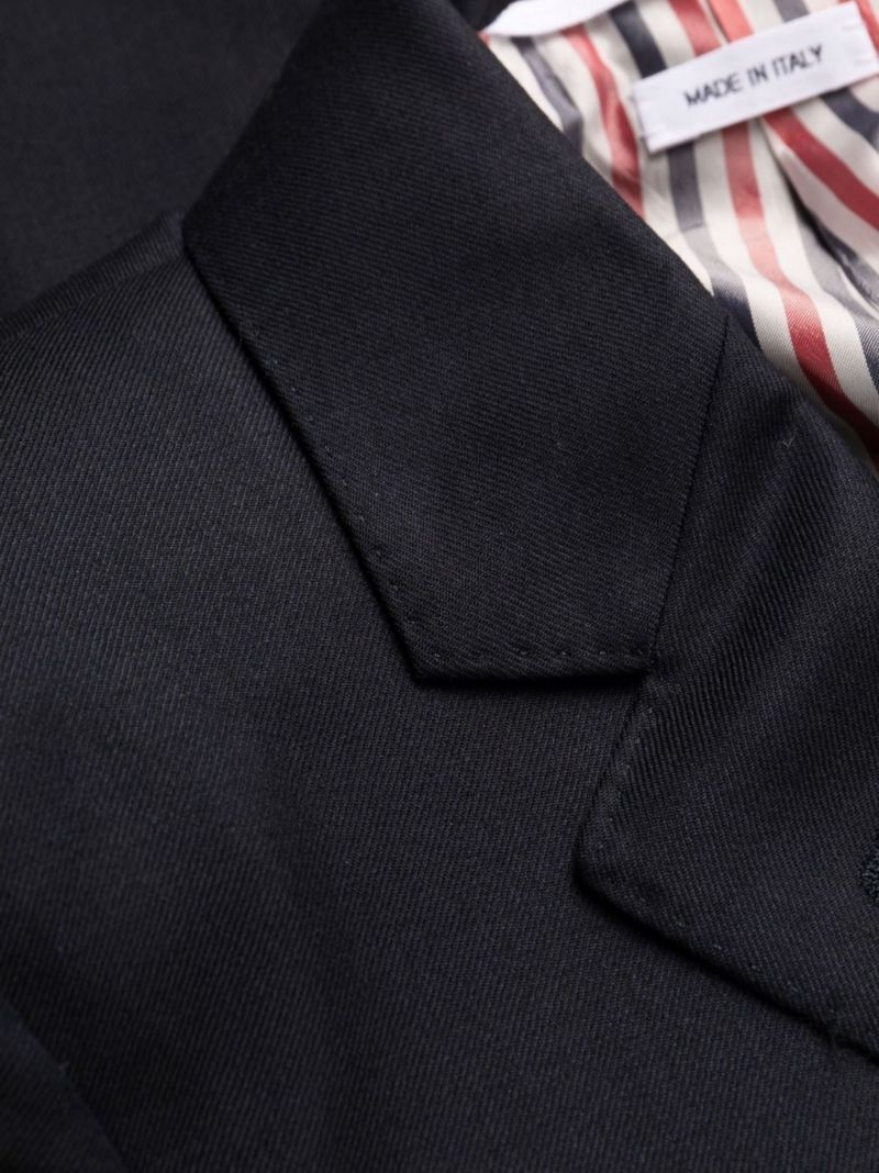 Black Single-breasted Wool Blazer