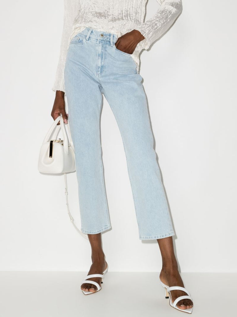 Carnation Cropped Straight Leg Jeans